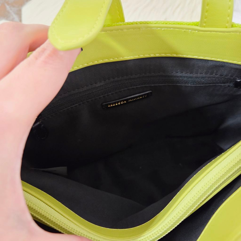 Rebecca Minkoff Megan Mini Tote Crossbody Bag Chartreuse lime green - Picture 9 of 9